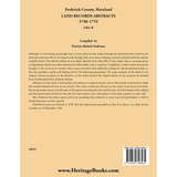Frederick County, Maryland Land Records Abstracts, Liber B, 1748-1752 back cover