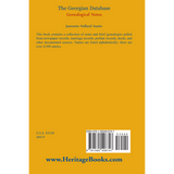 The Georgians Database, Genealogical Notes back cover