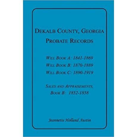DeKalb County, Georgia, Probate Records