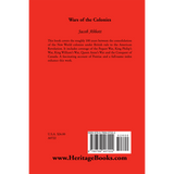 Wars of the Colonies back cover