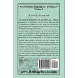 Ackerman(n) Biographical Dictionary, Volume 2 back cover