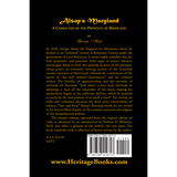 Alsop's Maryland: A Character of the Province of Maryland back cover