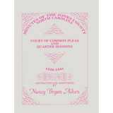 Minutes of the Jones County, North Carolina, Court of Common Pleas and Quarter Sessions, 1826-1841