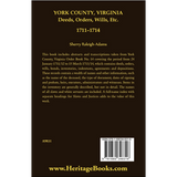 York County, Virginia Deeds, Orders, Wills, etc., 1711-1714 back cover