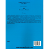 Crawford County, Arkansas Biographical and Historical Memoirs back cover