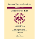Baltimore and Fell's Point, Maryland Directory of 1796