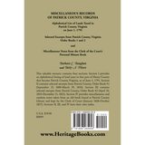 Miscellaneous Records of Patrick County, Virginia back cover