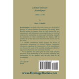 Colonial Delaware Assemblymen, 1682-1776 back cover