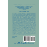 Social Life of Virginia in the Seventeenth Century back cover