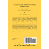 Welsh Tract of Pennsylvania: The Early Settlers back cover