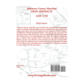 Baltimore County, Maryland Deed Abstracts 1659-1750 back cover