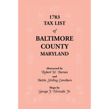 1783 Tax List of Baltimore County, Maryland