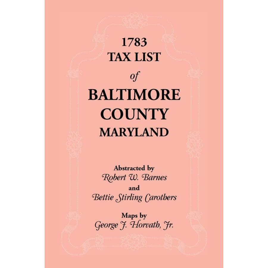 1783 Tax List of Baltimore County, Maryland