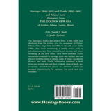 Marriages (1895-1905) and Deaths (1895-1900) and Related Items Abstracted from the "Golden New Era" of Golden, Adams County, Illinois back cover