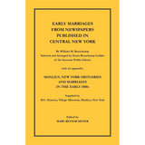 Early Marriages from Newspapers Published in Central New York