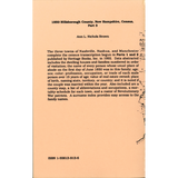 1850 Hillsborough County, New Hampshire Census, Part 3 back cover