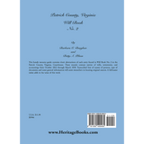 Patrick County, Virginia, Will Book, No. 2 back cover