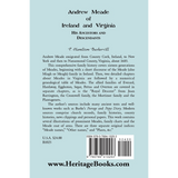 Andrew Meade of Ireland and Virginia: His Ancestors and Descendants back cover