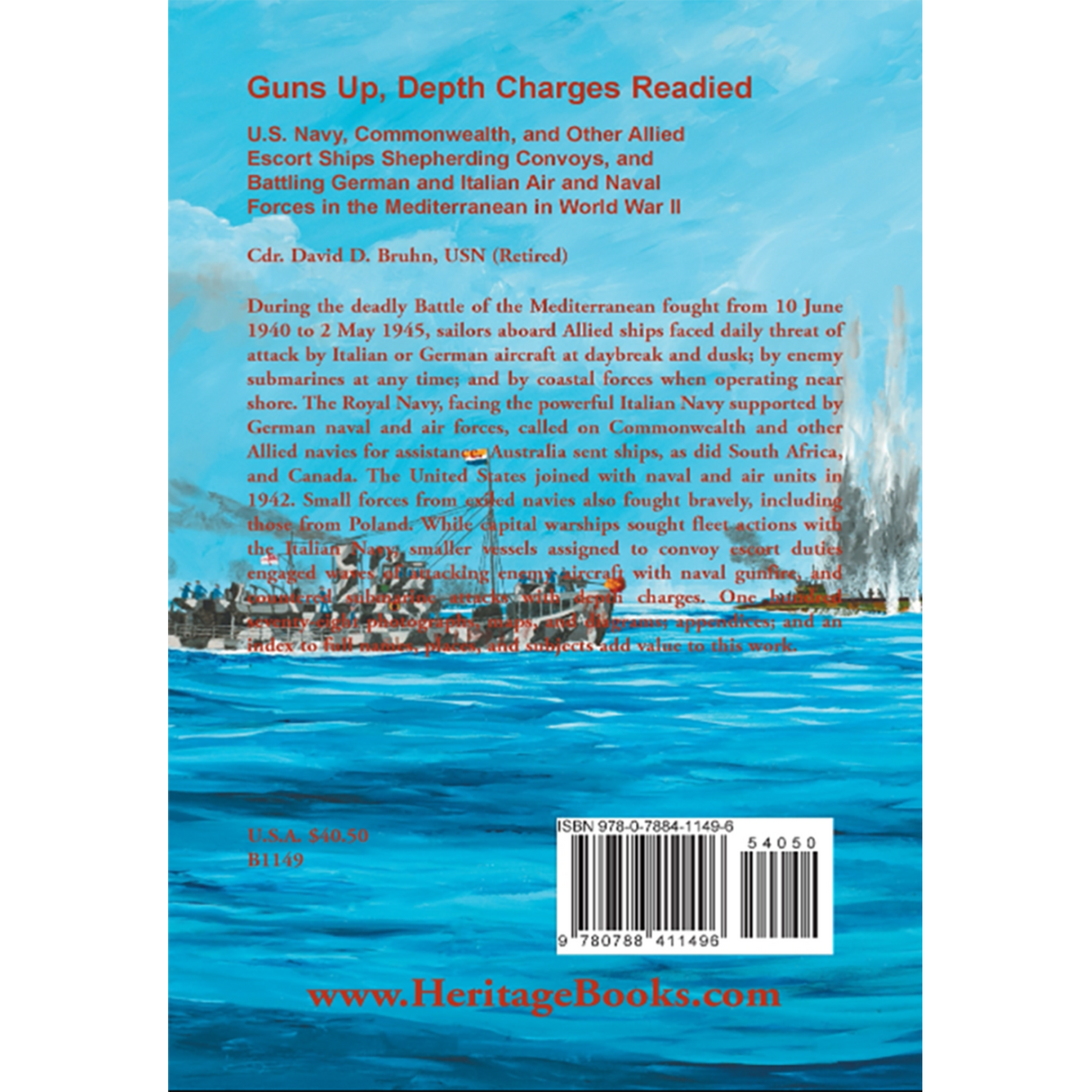 Guns Up, Depth Charges Readied back cover
