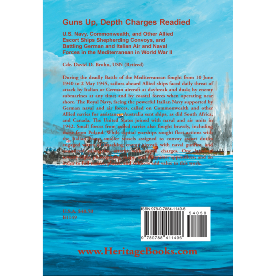 back cover of Guns Up, Depth Charges Readied