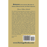 Sowams: with Ancient Records of Sowams (Rhode Island) and Parts Adjacent back cover
