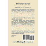 Moravian Journal Relating to Central New York, 1745-1766 back cover