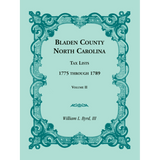 Bladen County, North Carolina, Tax Lists: 1775 through 1789, Volume II