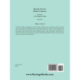 Bladen County, North Carolina, Tax Lists: 1775 through 1789, Volume II back cover