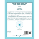 1880 Cherokee Nation Census, Indian Territory (Oklahoma) volume 2 back cover