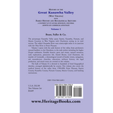 History of the Great Kanawha Valley [West Virginia] Volume 1 back cover
