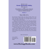 History of the Great Kanawha Valley [West Virginia] Volume 1 back cover