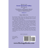 History of the Great Kanawha Valley [West Virginia] Volume 2 back cover