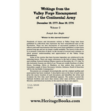 Writings from the Valley Forge Encampment of the Continental Army, Volume 2, December 19, 1777-June 19, 1778 back cover