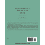 Mason County, Kentucky Wills and Estates back cover