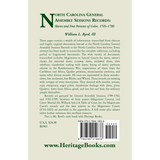 North Carolina General Assembly Sessions Records: Slaves and Free Persons of Color, 1709-1789 back cover