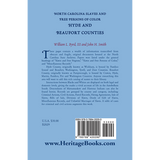 North Carolina Slaves and Free Persons of Color: Hyde and Beaufort Counties back cover