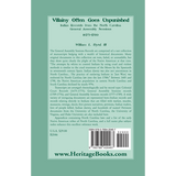 Villainy Often Goes Unpunished: Indian Records from the North Carolina General Assembly Sessions, 1675-1789 back cover