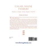 Calais [Washington County], Maine, Families: They Came and They Went back cover
