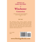 Annals and Family Records of Winchester, Connecticut back cover