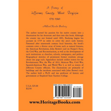 A History of Jefferson County, West Virginia [1719-1940] back cover