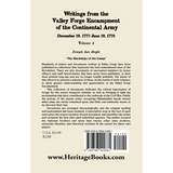 Writings from the Valley Forge Encampment of the Continental Army, Volume 4, December 19, 1777-June 19, 1778 back cover