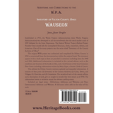 Additions and Corrections to the W.P.A. Inventory of Fulton County, Ohio: Wauseon back cover