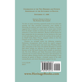Celebration of the Two Hundred and Fiftieth Anniversary of the Settlement of Boston back cover