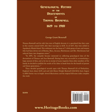 Genealogical Record of the Descendants of Thomas Brownell, 1619 to 1910 back cover