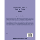 Fayette County, Kentucky Wills and Estates, 1816-1824 back cover