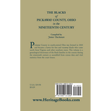 The Blacks of Pickaway County, Ohio in the Nineteenth Century back cover