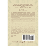 Guide to Selections from the Montgomery County Sentinel, Maryland, January 1, 1856-December 31, 1875 back cover