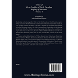 Order of First Families of North Carolina, Ancestor Biographies, Volume 1: "The First Two Hundred"