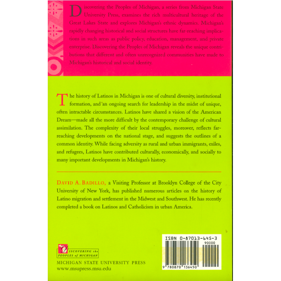 Latinos in Michigan back cover