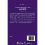 Additions and Corrections to the W.P.A. Inventory of Wayne County, Ohio: Wooster
